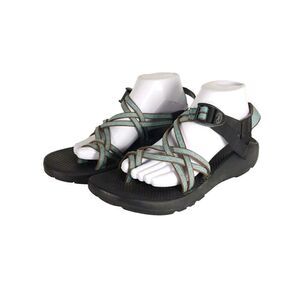 Chaco Women's Z X2 US 11 Blue Black Strappy Hiking Outdoor Sandals Shoes